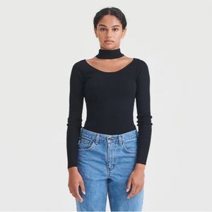 LNA Cutout Turtleneck Top Size: M